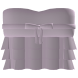 ☾ cute pink ruffled sleepy top w/ bow 