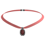 Cute Pink Silver Necklace