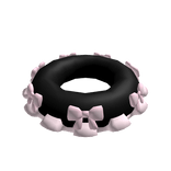 ･ﾟcute pink summer bow floatie (black) 