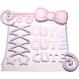 cute pink swirly lace dress