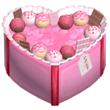 Cute Pink Valentines Chocolate Heart Box