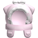 Cute Pink Valentines Kitty Heart Hood 