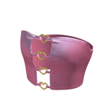 Cute Pink Y2K Chic Heart Korean Top • DD30
