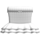 cute plaid babydoll dress in white