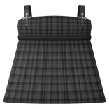 cute plaid doll dress in black