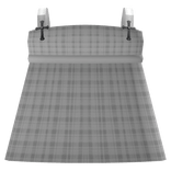 cute plaid doll dress in white