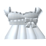 cute plaid poofy princess dress in blue