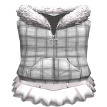 cute plaid white vest & mini skirt 3.0