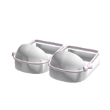 ⋆. 𐙚 ˚ cute princess slippers | pink + white