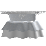 ♡ ꒰ cute puffy flowy doll dress with lace in blue