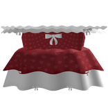 ♡ ꒰ cute puffy flowy doll dress with lace in red