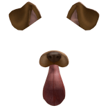 Cute Puppy Dog Face w Tongue Filter