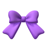 Cute Purple Back Waist Bow