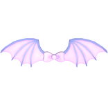 Cute Purple Bat Halloween Wings ! w Pink Bow 