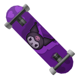 Cute purple cat skateboard