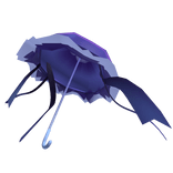 cute purple jerryfish umbrella