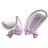 Cute Purple Lace Bunny Ears w/ Bows