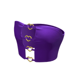 Cute Purple Y2K Chic Heart Korean Top • DD30