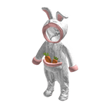 💜 Cute Rabbit Cosplay Chibi Style_White