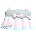 ♡⸝⸝ cute rainbow flower winter dress