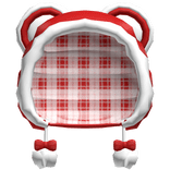 ♡ Cute Red Bear Preppy Kawaii Hat