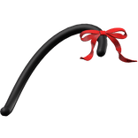 Cute Red Bow Cat Tail (Black)