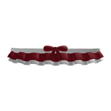  ♡ : cute red frilly shoulder ruffles with bow