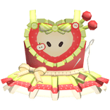 Cute Red Igari Apple Sewing Dress