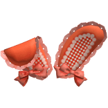 Cute Red Lace Bunny Ears w/ Bows