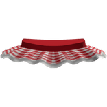 cute red plaid mini skirt tutu ♡