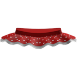 cute red polka dot mini skirt tutu ♡