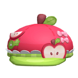 Cute Red Ruffled Igari Apple Beret