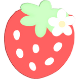 ꒰ cute red strawberry rug ♡꒱