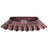 cute red striped layered ruffle skirt w bow 3.0