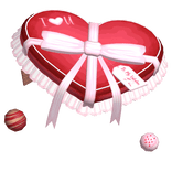 Cute Red Valentines Chocolate Heart Box Hat