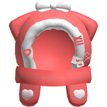 Cute Red Valentines Kitty Heart Hood 