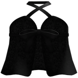 cute ribbon dress in black