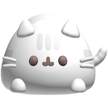 ♡ Cute rideable Pusheen White