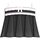 cute ruffle black and pink dress