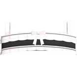 cute ruffle black and pink top