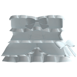 ♡ cute ruffle laced dress in blue