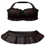 ┊♰ ꒱ cute ruffle pleated mini set  3.0 ꒰red꒱ 