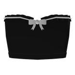 cute ruffle top (black)