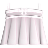 cute ruffle white and pink dress