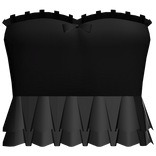 Cute ruffled black dress 