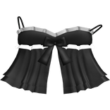 Cute Ruffled Black Open Dolly Dress