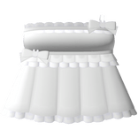 ♡ cute ruffled bunny dress in white