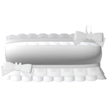 ♡ cute ruffled bunny top in white