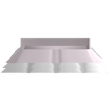 🤍 : cute ruffled denim skirt in white and pink