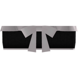 🤍 : cute ruffled denim top in pink and black